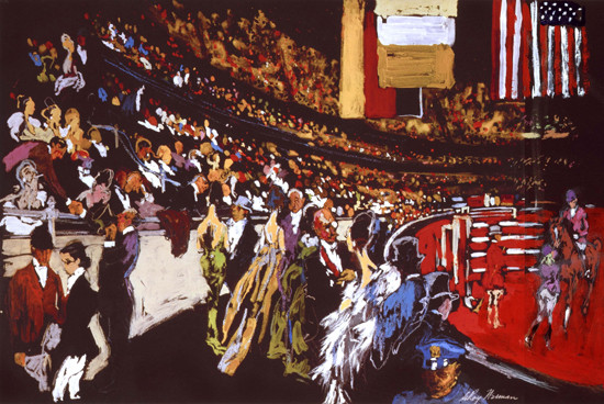 INTERNATIONAL HORSE SHOW, NEW YORK BY LEROY NEIMAN