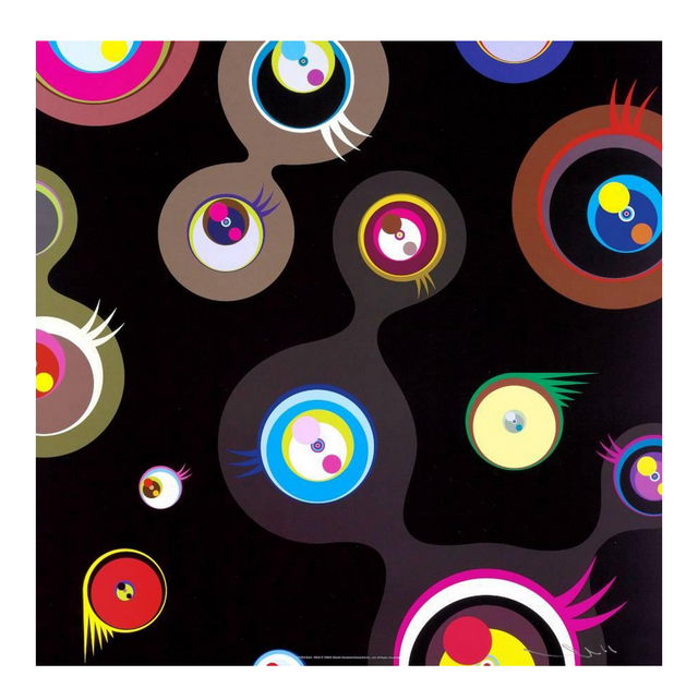JELLYFISH EYES BLACK 2  BY TAKASHI MURAKAMI