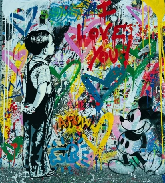 WITH ALL MY LOVE ! I LOVE YOU (ORIGINAL) BY MR. BRAINWASH