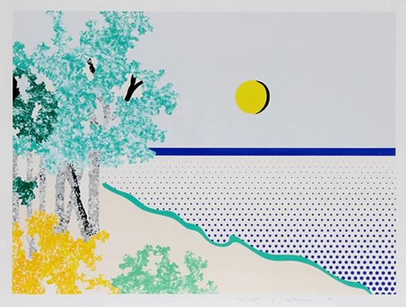 TILTED BY ROY LICHTENSTEIN