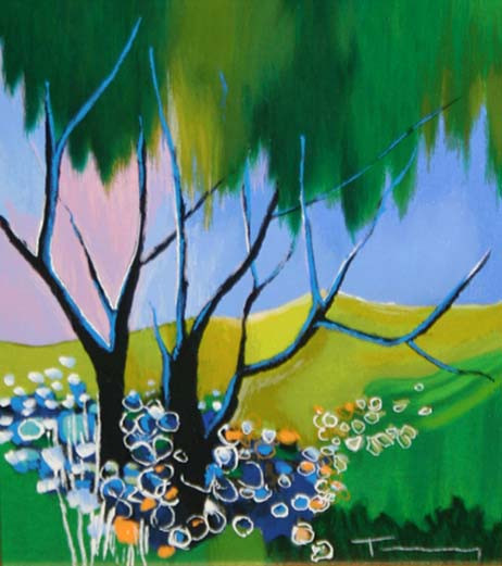AFTER THE RAIN (MIXED MEDIA) BY ITZCHAK TARKAY