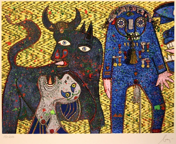 GUERNICA BY ENRICO BAJ