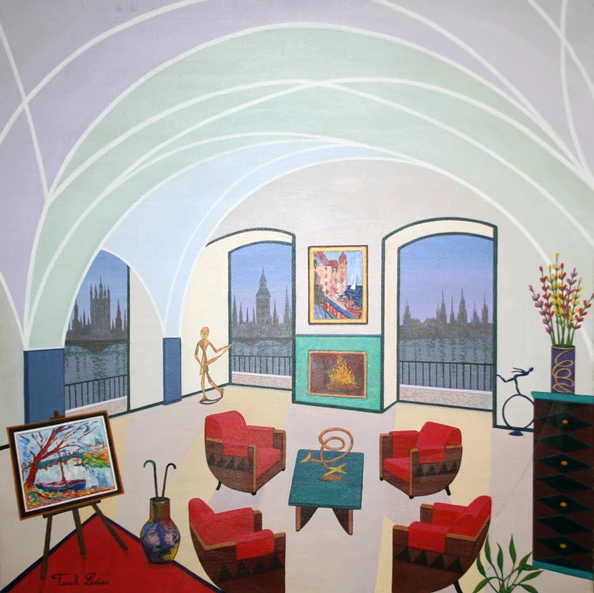 INTERIOR WITH VLAMINCK BY FANCH LEDAN