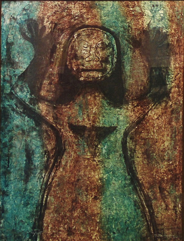 MUJER CON BRAZOS EN ALTO BY RUFINO TAMAYO