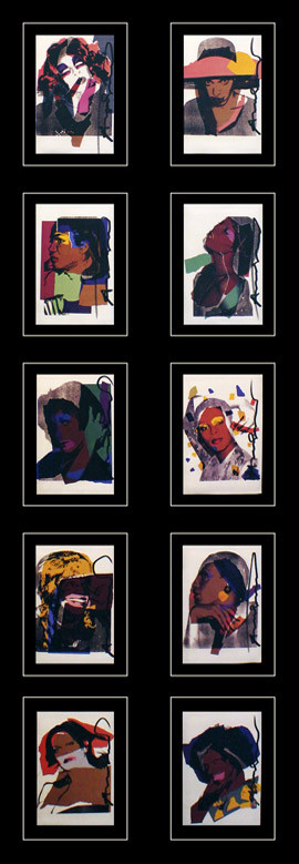 LADIES & GENTLEMEN (PORTFOLIO OF 10) INVITATIONS BY ANDY WARHOL