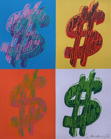 Andy Warhol、DOLLAR SIGN、海外版超希少レゾネ、新品額付