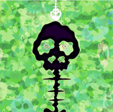 【ステイシー】村上隆 TIME-camouflage moss green art_Murakami_camoflage__62068.