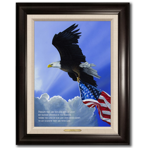 "Our Glory" Memorial Framed Painting for Veteran - Fireman - Police