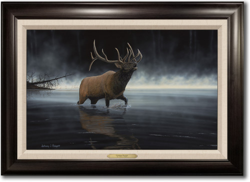 "Daybreak Sentinel" Framed Canvas Print