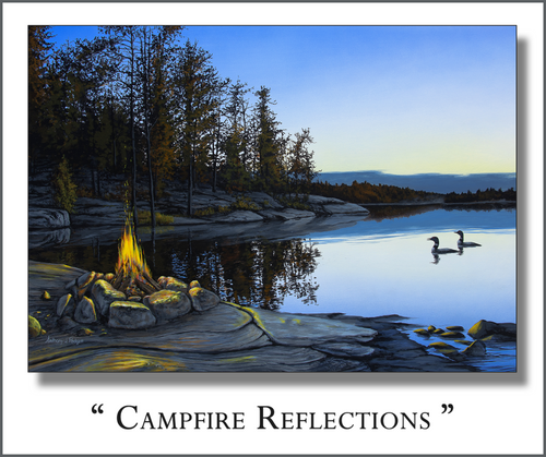 Campfire Reflections - Quick-Change Art Panel