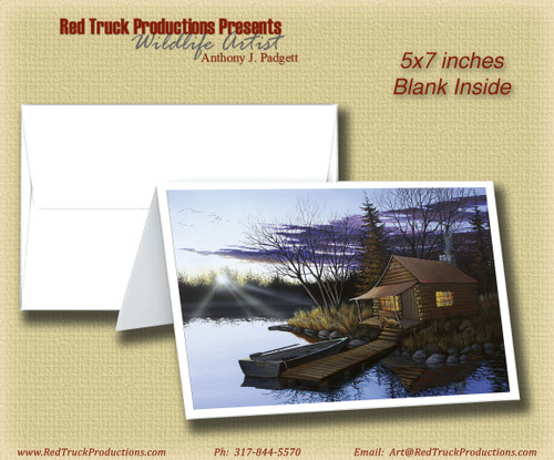 5x7 Notecard- "Hunters Cabin"