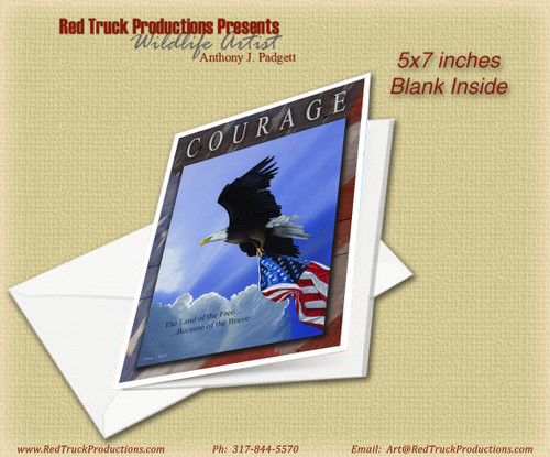 5x7 Notecard- "Our Glory - Military Tribute"