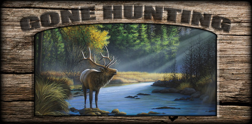 "Gone Hunting" Sign - Morning Call - Elk