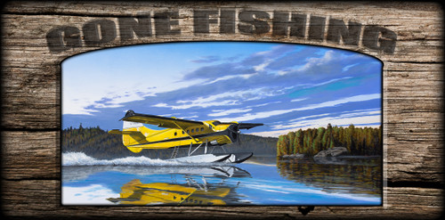 "Gone Fishing" Sign - Canadian Adventure