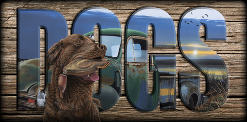 "DOGS" Sign - Training Grounds