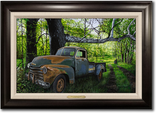 "The Ol' Mushroom Hauler" -  Framed Canvas with Optional Truck Door Personalization