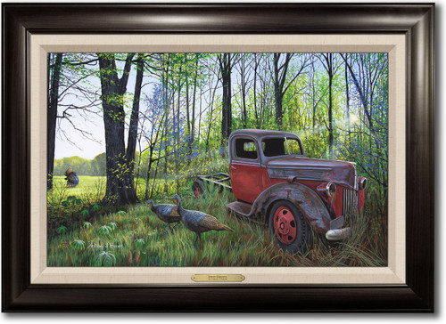 "Spring Greeting" -  Framed Canvas with Optional Truck Door Personalization
