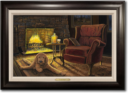 "Old Time Companions" Framed Canvas Print