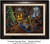 "Santa's Study" Framed Canvas Print