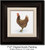 7"x7" Original Acrylic Painting - Rooster