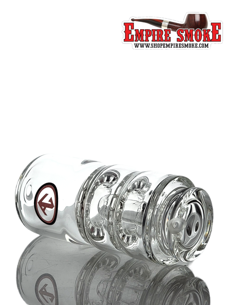 Galloway Glass Clear Double Ratchet Puffco Attachment