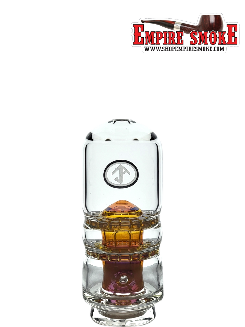 Galloway Glass Fumed Double Ratchet Puffco Attachment