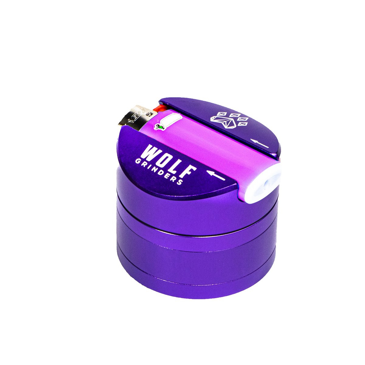 grinder tobacco Wolf Bic 4-Piece Tobacco Grinder