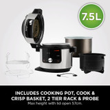 Ninja Foodi MAX 15-in-1 SmartLid Multi-Cooker with Smart Cook System 7.5L