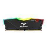 Team T-Force Delta RGB 32GB Kit (2 x 16GB), DDR4, 3200MHz (PC4-25600), CL16, XMP 2.0, DIMM Memory, Black