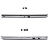 ASUS Chromebook CB1 CB1400CKA-NK0570 - 180-degree hinge design - Intel Celeron - N4500 / up to 2.8 GHz - Chrome OS - UHD Graphics - 4 GB RAM - 64 GB eMMC - 14" 1920 x 1080 (Full HD) - Wi-Fi 6 - transparent silver - with 1 year ASUS ZenCare