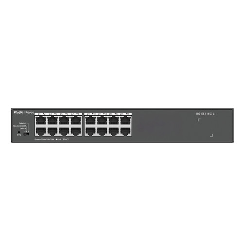 Ruijie Networks RG-ES116G-L network switch Unmanaged L2 Gigabit Ethernet (10/100/1000) Black