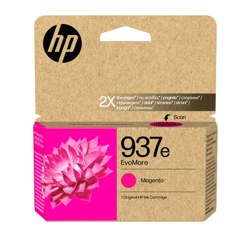 HP 937e EvoMore Magenta Original Ink Cartridge