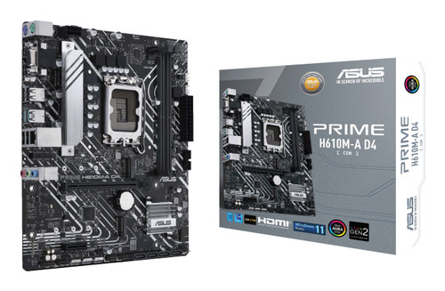 ASUS PRIME H610M-A D4-CSM Intel H610 LGA 1700 micro ATX