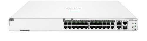HPE Aruba Networking Networking Instant On Switch 20p Gigabit CL4 4p Gigabit CL6 PoE 2p 10GBT 2p SFP+ 370W 1960