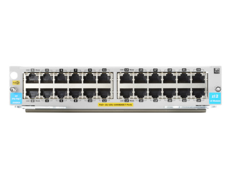 HPE Aruba Networking 24-port 10/100/1000BASE-T PoE+ MACsec v3 zl2 Module