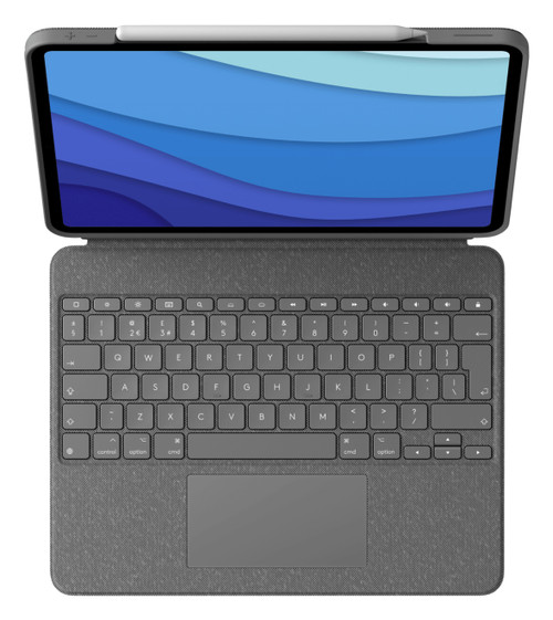 Logitech Combo Touch QWERTY UK English Smart Connector Gray