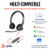 HP Poly Blackwire 3320 Stereo USB-C Headset +USB-C/A Adapter