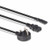 Lindy 2.5m UK 3 Pin Plug to IEC C13 and IEC C7 Splitter Extension Cable, Black