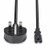 Lindy 1m UK 3 Pin Plug To IEC C7 Mains Power Cable, Black