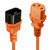 Lindy 0.5m IEC Extension Cable, Orange