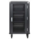 Manhattan Laptop Charging Cart/Trolley via AC Adapter (UK) 30-bay, Install device's AC Adapter (power cables) into unit, Suitable for ALL laptops (to 15.6"), iPads, MacBooks, Chromebooks, other portable devices, Bays 380x30x280mm, Cabinet, Lockable
