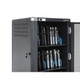 Manhattan Laptop Charging Cart/Trolley via AC Adapter (UK) 30-bay, Install device's AC Adapter (power cables) into unit, Suitable for ALL laptops (to 15.6"), iPads, MacBooks, Chromebooks, other portable devices, Bays 380x30x280mm, Cabinet, Lockable