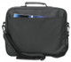 Manhattan Cambridge Laptop Bag 14.1", Clamshell Design, Black, LOW COST, Accessories Pocket, Document Compartment on Back, Shoulder Strap (removable), Equivalent to Targus CN313/CN414EU, Notebook Case, Three Year Warranty