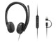 Lenovo VoIP Headset 5000 Wired Head-band Office/Call center USB Type-C Black