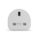 Lindy UK to Euro Adapter Travel Plug, White