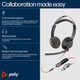 HP Poly Blackwire 5220 Stereo USB-C Headset +3.5mm Plug +USB-C/A Adapter (Bulk)