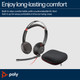 HP Poly Blackwire 5220 Stereo USB-C Headset +3.5mm Plug +USB-C/A Adapter