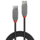 Lindy 0.5m USB 2.0 Type A Extension Cable, Anthra Line