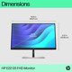 HP P24q G4 computer monitor 60.5 cm (23.8") 2560 x 1440 pixels Quad HD LED Black