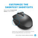 HP MULT-DVC 635 BLK WRLS mouse Ambidextrous RF Wireless + Bluetooth 1200 DPI
